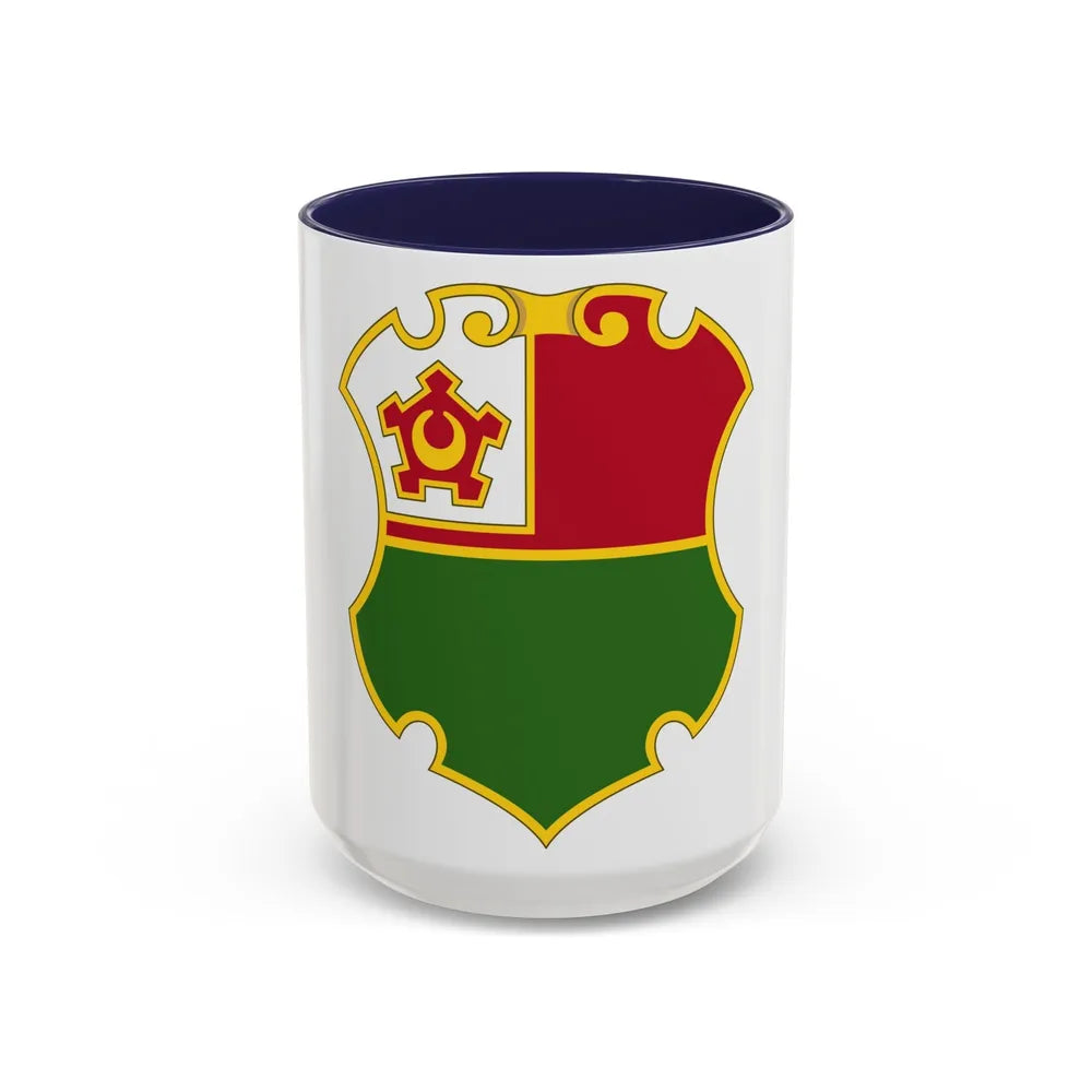 13 Engineer Battalion (U.S. Army) Accent Coffee Mug-15oz-Navy-Go Mug Yourself