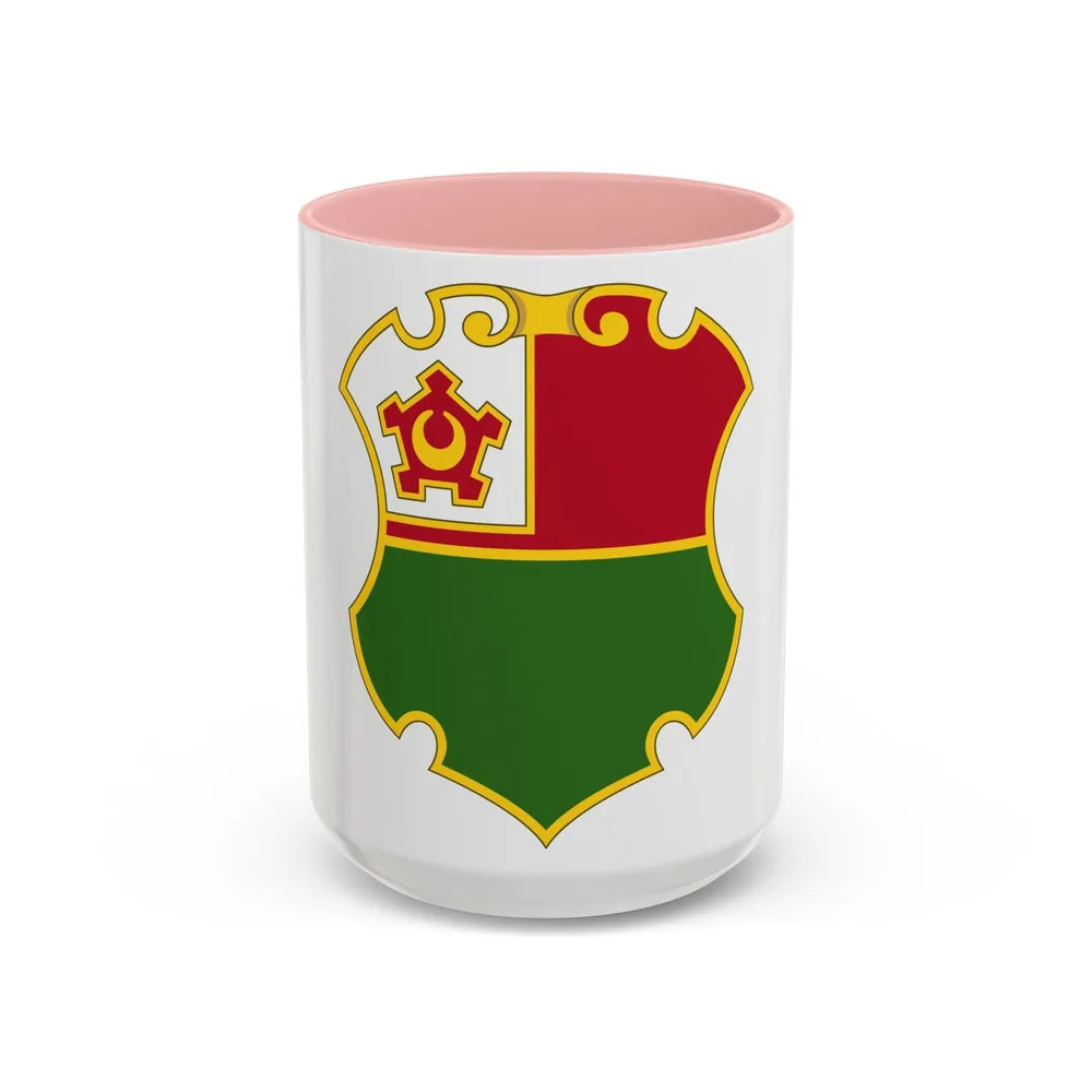 13 Engineer Battalion (U.S. Army) Accent Coffee Mug-15oz-Pink-Go Mug Yourself