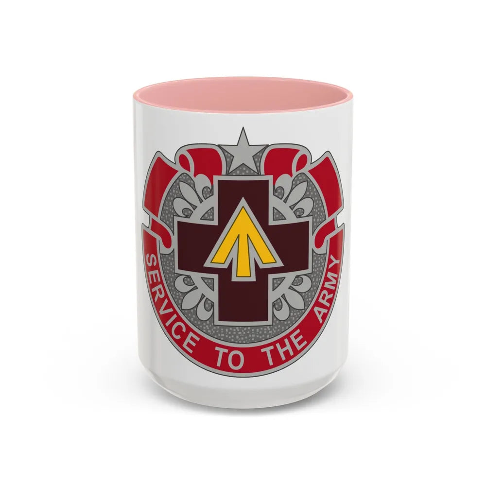 13 Field Hospital (U.S. Army) Accent Coffee Mug-15oz-Pink-Go Mug Yourself