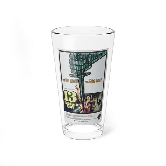 13 FRIGHTENED GIRLS 1963 Movie Poster - Pint Glass 16oz 16oz - Go Mug Yourself