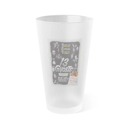 13 GHOSTS 1960 Movie Poster - Frosted Pint Glass 16oz-16oz-Frosted-Go Mug Yourself