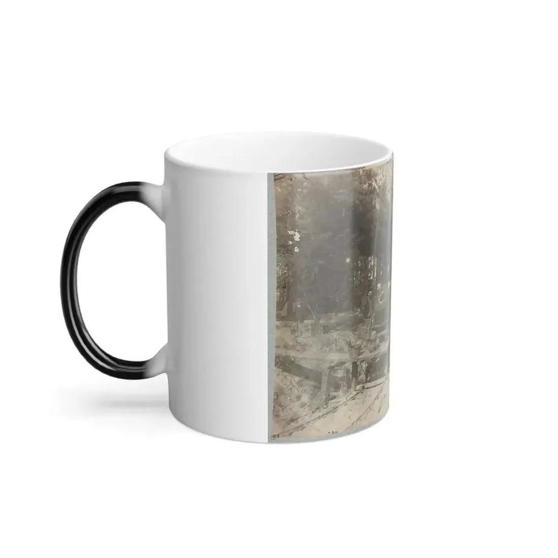 13 Inch Mortar  Dictator  in Front of Petersburg, Va.(2) (U.S. Civil War) Color Changing Coffee Mug 11oz - Go Mug Yourself