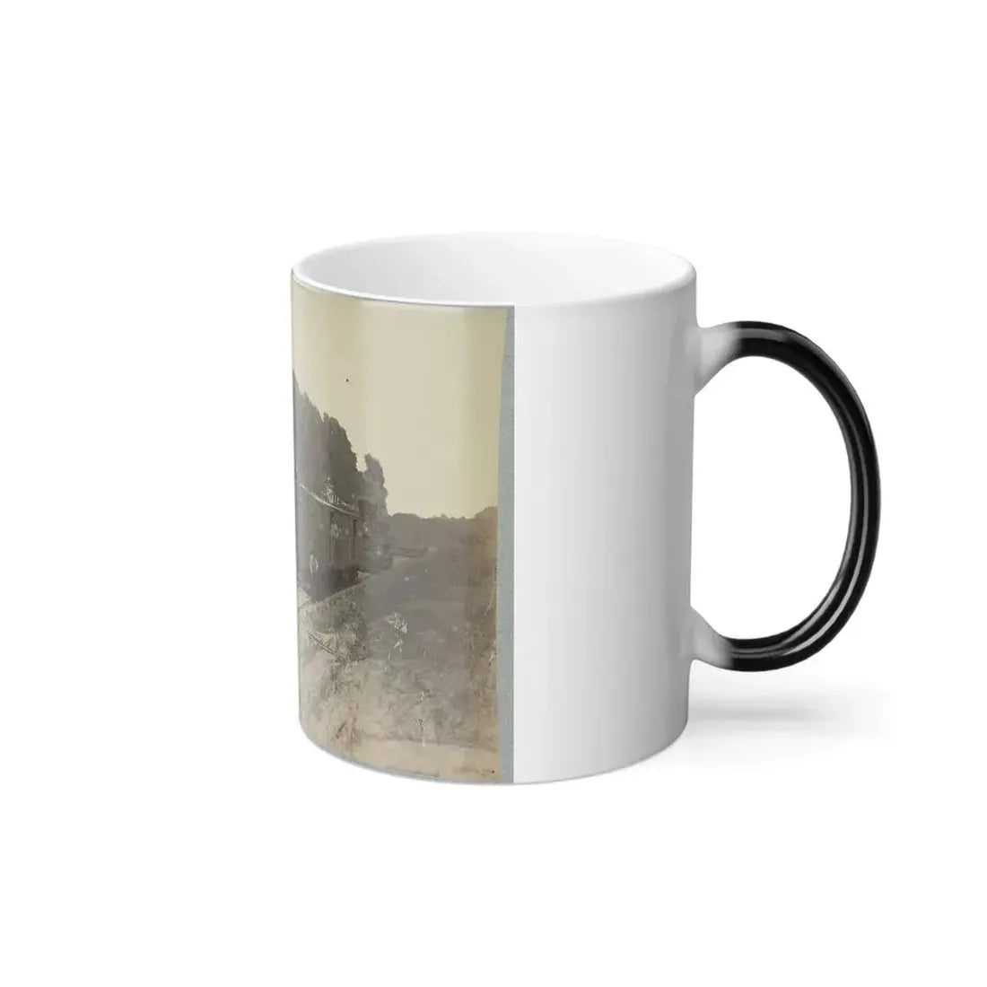13 Inch Mortar  Dictator  in Front of Petersburg, Va.(2) (U.S. Civil War) Color Changing Coffee Mug 11oz - Go Mug Yourself