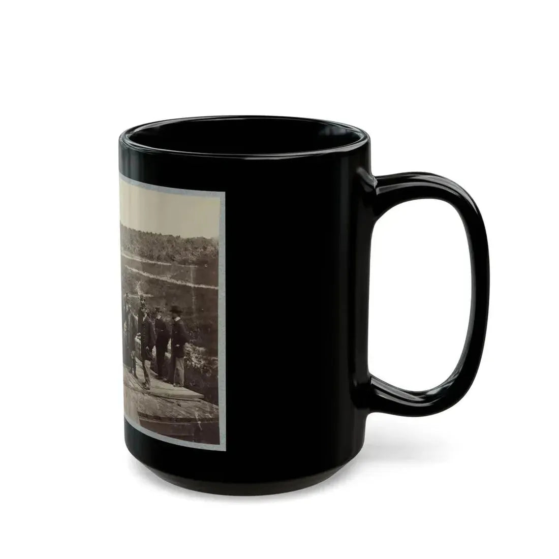 13 Inch Mortar  Dictator  In Front Of Petersburg, Va. (U.S. Civil War) Black Coffee Mug - Go Mug Yourself