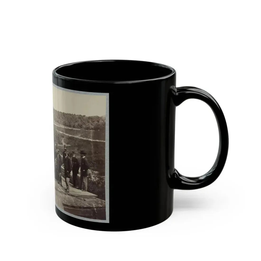 13 Inch Mortar  Dictator  In Front Of Petersburg, Va. (U.S. Civil War) Black Coffee Mug - Go Mug Yourself