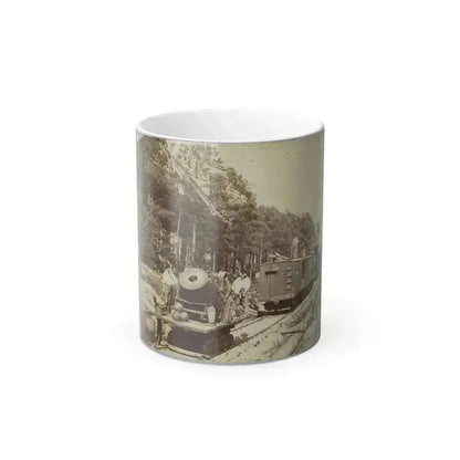 13 Inch Mortar  Dictator , in Front of Petersburg, Va. (U.S. Civil War) Color Changing Coffee Mug 11oz Default Title 11oz - Go Mug Yourself