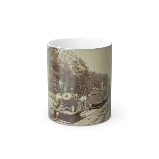 13 Inch Mortar  Dictator , in Front of Petersburg, Va. (U.S. Civil War) Color Changing Coffee Mug 11oz Default Title 11oz - Go Mug Yourself
