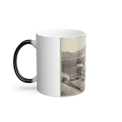 13 Inch Mortar  Dictator  in Front of Petersburg, Va. (U.S. Civil War) Color Changing Coffee Mug 11oz - Go Mug Yourself