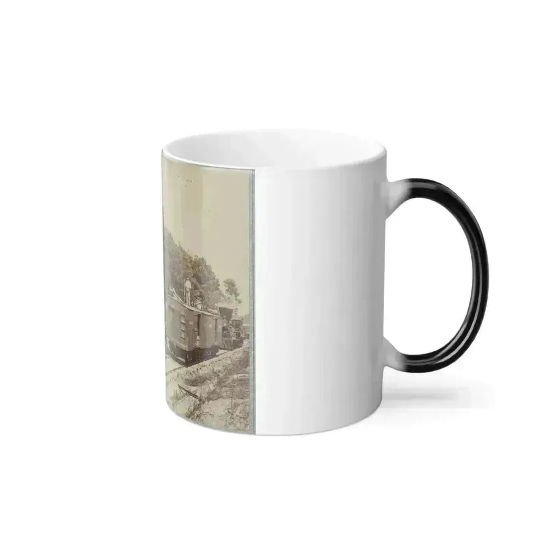 13 Inch Mortar  Dictator , in Front of Petersburg, Va. (U.S. Civil War) Color Changing Coffee Mug 11oz - Go Mug Yourself