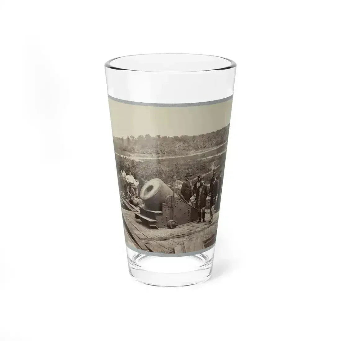 13 Inch Mortar  Dictator  In Front Of Petersburg, Va. (U.S. Civil War) Pint Glass 16oz 16oz - Go Mug Yourself