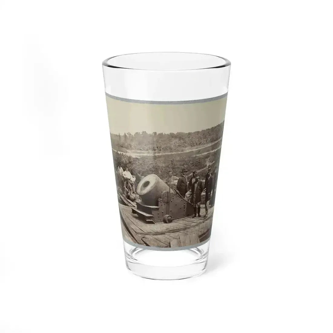 13 Inch Mortar  Dictator  In Front Of Petersburg, Va. (U.S. Civil War) Pint Glass 16oz 16oz - Go Mug Yourself