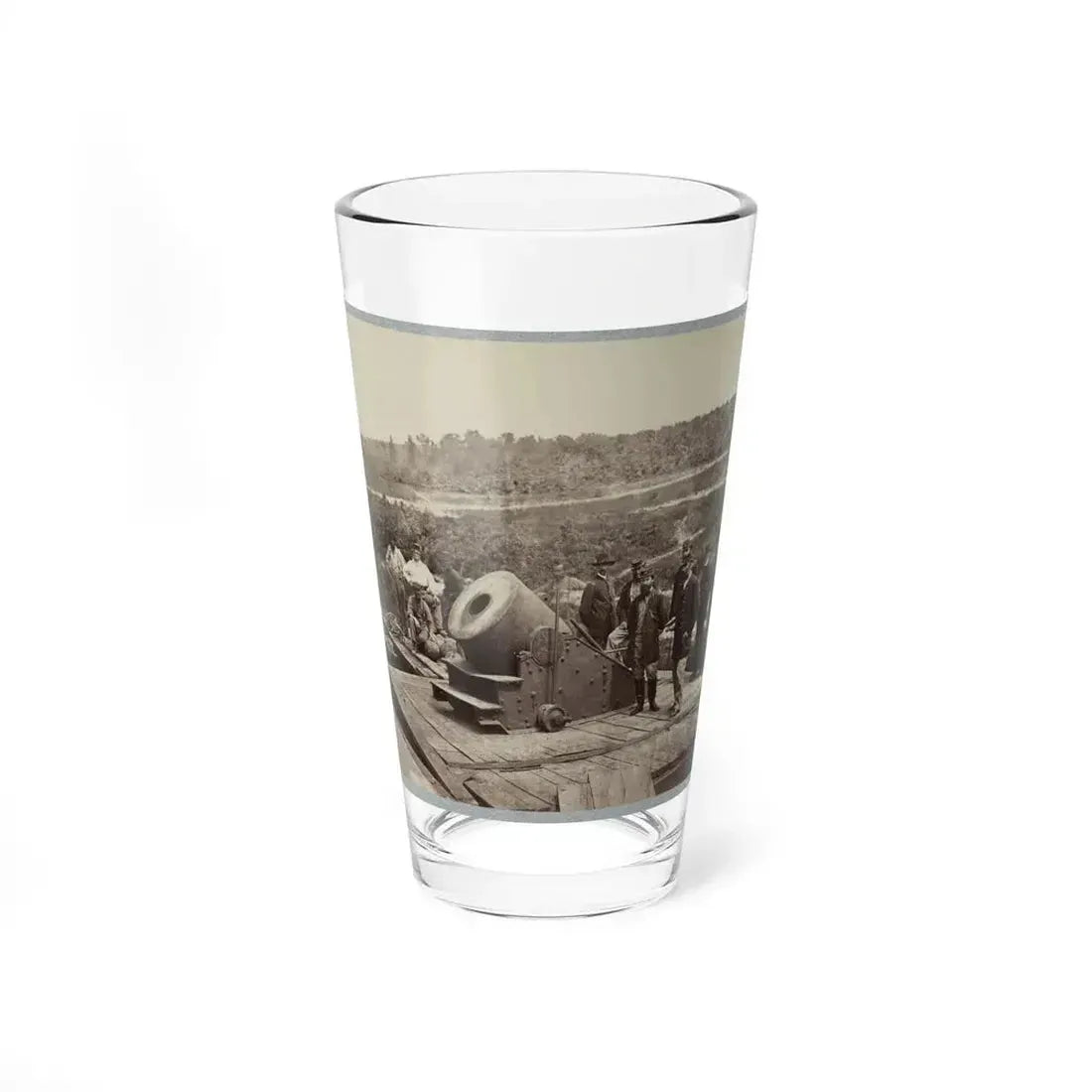 13 Inch Mortar  Dictator  In Front Of Petersburg, Va. (U.S. Civil War) Pint Glass 16oz - Go Mug Yourself
