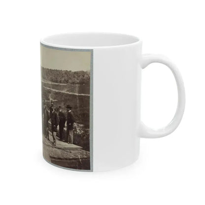 13 Inch Mortar  Dictator  In Front Of Petersburg, Va. (U.S. Civil War) White Coffee Mug - Go Mug Yourself