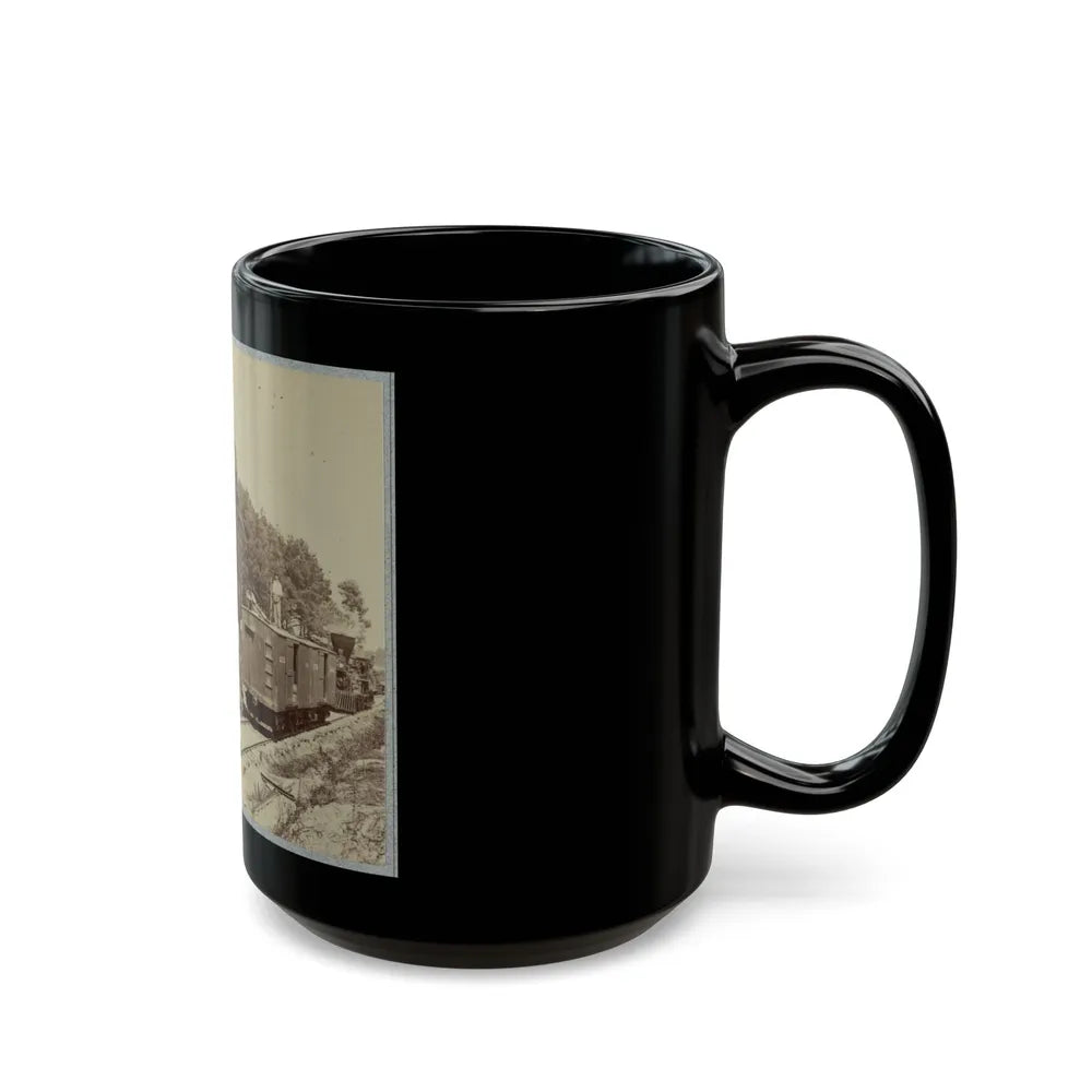 13 Inch Mortar Dictator , In Front Of Petersburg, Va. (U.S. Civil War) Black Coffee Mug-Go Mug Yourself