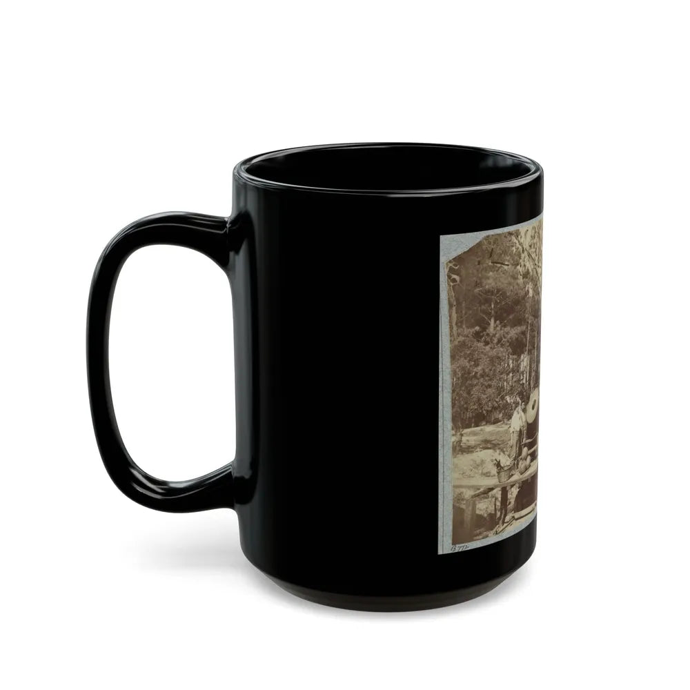 13 Inch Mortar Dictator , In Front Of Petersburg, Va. (U.S. Civil War) Black Coffee Mug-Go Mug Yourself