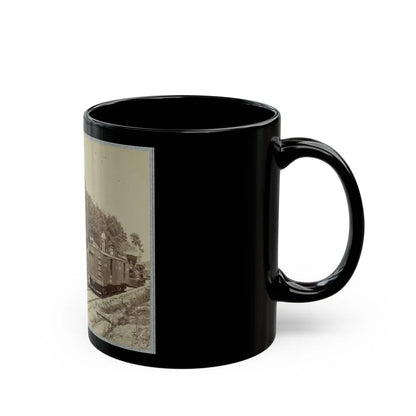 13 Inch Mortar Dictator , In Front Of Petersburg, Va. (U.S. Civil War) Black Coffee Mug-Go Mug Yourself