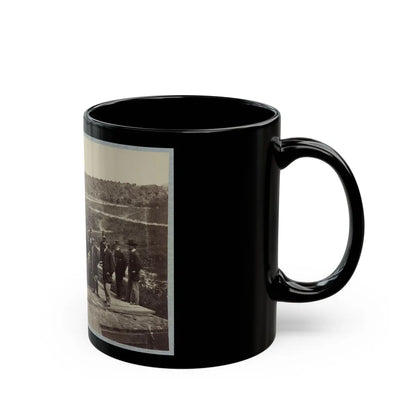 13 Inch Mortar Dictator In Front Of Petersburg, Va. (U.S. Civil War) Black Coffee Mug-Go Mug Yourself