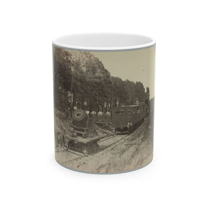 13 Inch Mortar Dictator In Front Of Petersburg, Va.(2) (U.S. Civil War) White Coffee Mug-11oz-Go Mug Yourself