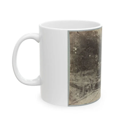 13 Inch Mortar Dictator In Front Of Petersburg, Va.(2) (U.S. Civil War) White Coffee Mug-Go Mug Yourself