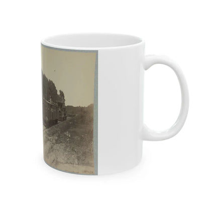 13 Inch Mortar Dictator In Front Of Petersburg, Va.(2) (U.S. Civil War) White Coffee Mug-Go Mug Yourself