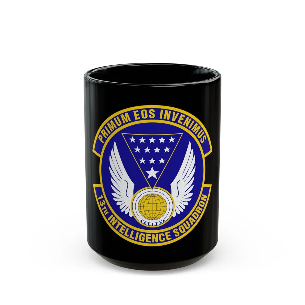 13 Intelligence Squadron ACC (U.S. Air Force) Black Coffee Mug-15oz-Go Mug Yourself