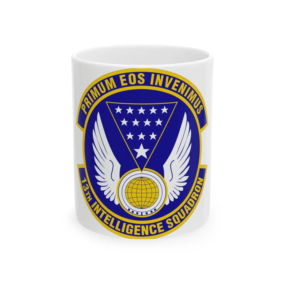 13 Intelligence Squadron ACC (U.S. Air Force) White Coffee Mug-11oz-Go Mug Yourself