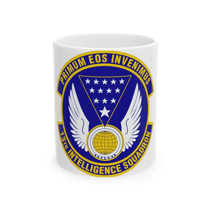 13 Intelligence Squadron ACC (U.S. Air Force) White Coffee Mug-11oz-Go Mug Yourself