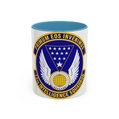 13 Intelligence Squadron ACC (U.S. Air Force) Accent Coffee Mug 11oz Light Blue - Go Mug Yourself