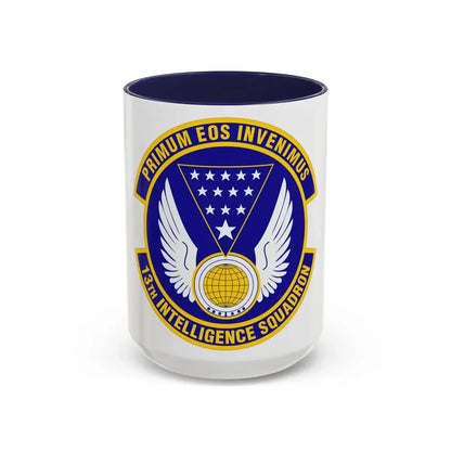 13 Intelligence Squadron ACC (U.S. Air Force) Accent Coffee Mug 15oz Navy - Go Mug Yourself