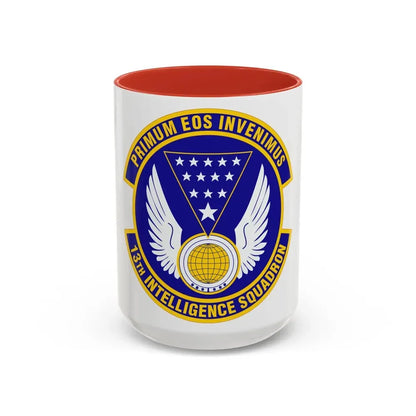 13 Intelligence Squadron ACC (U.S. Air Force) Accent Coffee Mug 15oz Red - Go Mug Yourself