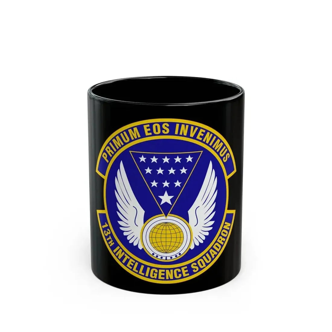 13 Intelligence Squadron ACC (U.S. Air Force) Black Coffee Mug 11oz - Go Mug Yourself