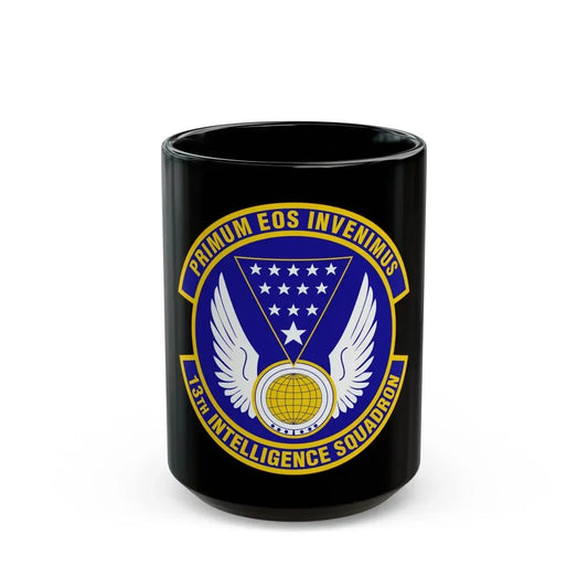 13 Intelligence Squadron ACC (U.S. Air Force) Black Coffee Mug 15oz - Go Mug Yourself