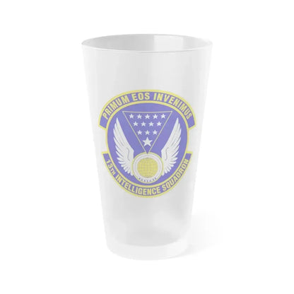 13 Intelligence Squadron ACC (U.S. Air Force) Frosted Pint Glass 16oz 16oz Frosted - Go Mug Yourself