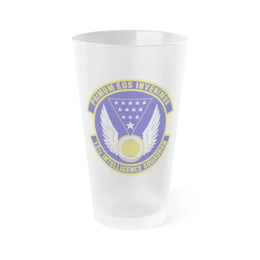 13 Intelligence Squadron ACC (U.S. Air Force) Frosted Pint Glass 16oz 16oz Frosted - Go Mug Yourself