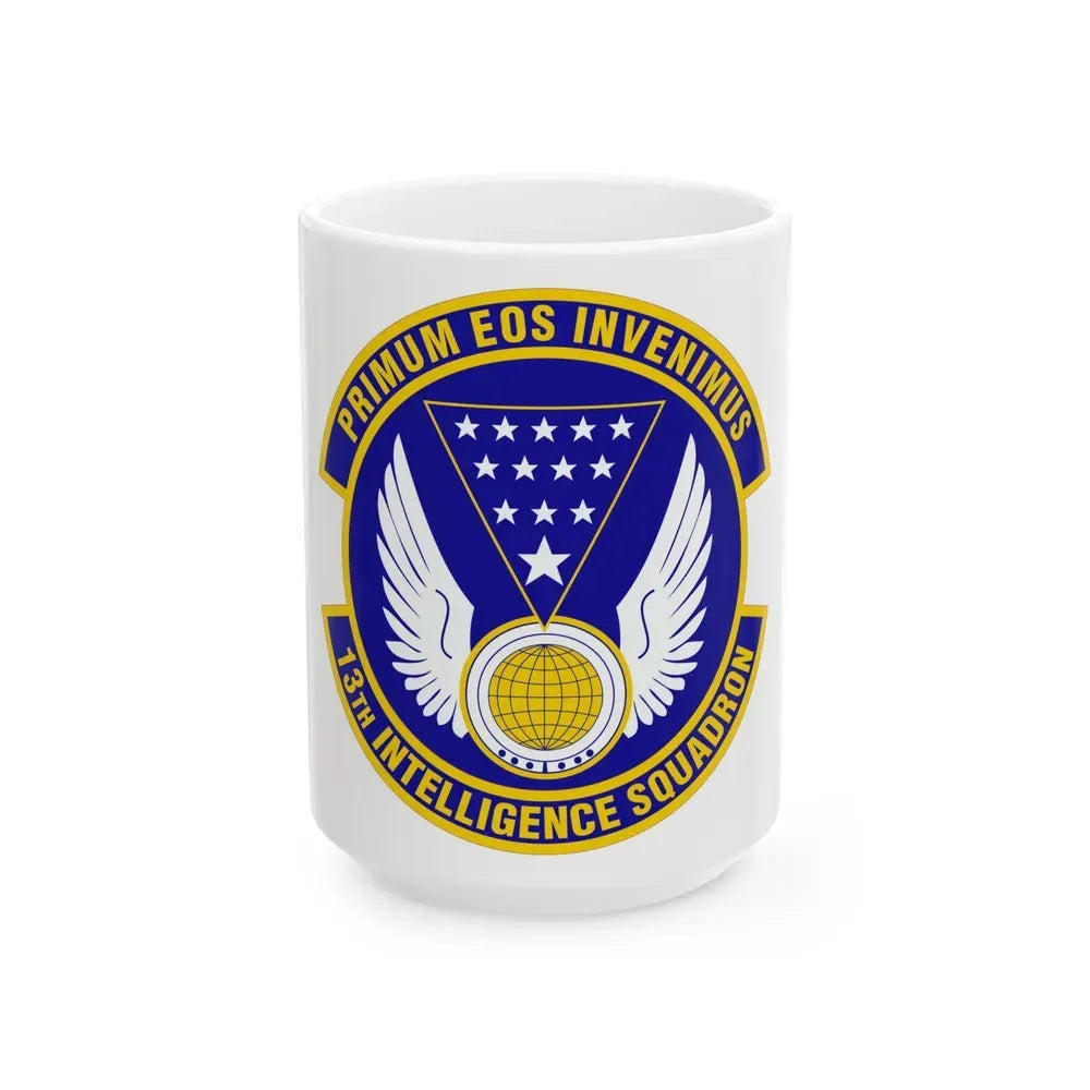 13 Intelligence Squadron ACC (U.S. Air Force) White Coffee Mug 15oz - Go Mug Yourself