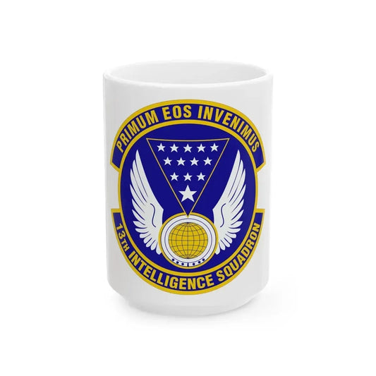 13 Intelligence Squadron ACC (U.S. Air Force) White Coffee Mug 15oz - Go Mug Yourself