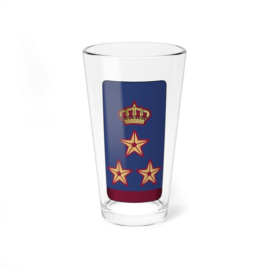 13. QEAF BG (Qatar) (Military Rank) Pint Glass 16oz 16oz - Go Mug Yourself