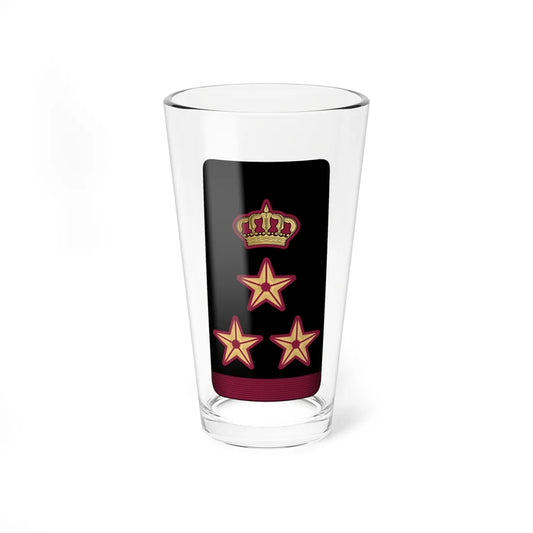 13. QENF BG (Qatar) (Military Rank) Pint Glass 16oz 16oz - Go Mug Yourself