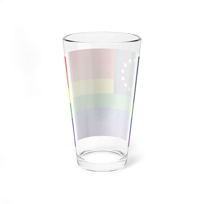 13-Star LGBT Rainbow Flag (United States) Pint Glass 16oz - Go Mug Yourself