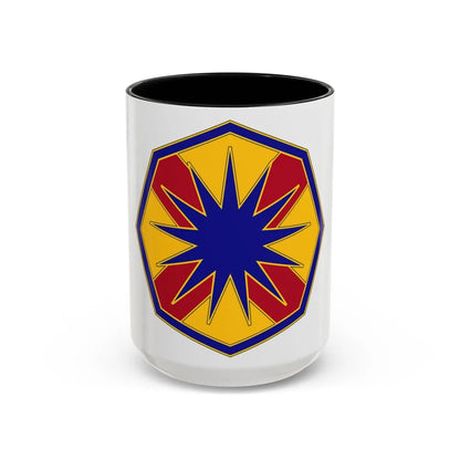 13 Sustainment Command (U.S. Army) Accent Coffee Mug-15oz-Black-Go Mug Yourself