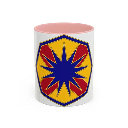 13 Sustainment Command (U.S. Army) Accent Coffee Mug 11oz Pink - Go Mug Yourself