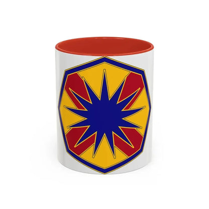 13 Sustainment Command (U.S. Army) Accent Coffee Mug 11oz Red - Go Mug Yourself