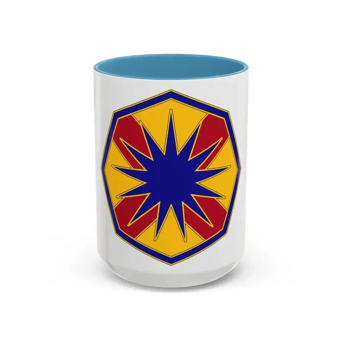 13 Sustainment Command (U.S. Army) Accent Coffee Mug 15oz Light Blue - Go Mug Yourself