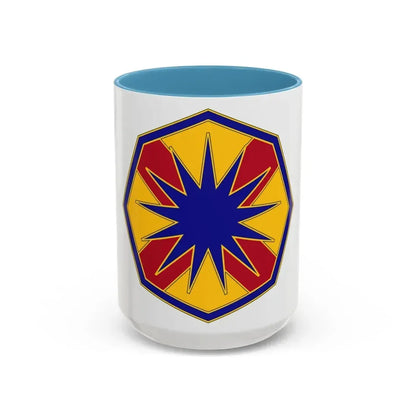 13 Sustainment Command (U.S. Army) Accent Coffee Mug 15oz Light Blue - Go Mug Yourself
