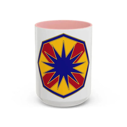 13 Sustainment Command (U.S. Army) Accent Coffee Mug 15oz Pink - Go Mug Yourself