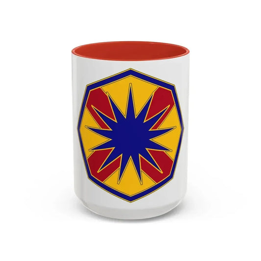 13 Sustainment Command (U.S. Army) Accent Coffee Mug 15oz Red - Go Mug Yourself