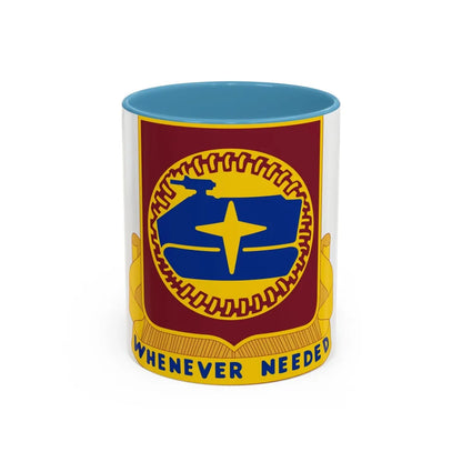 13 Transportation Battalion (U.S. Army) Accent Coffee Mug-11oz-Light Blue-Go Mug Yourself