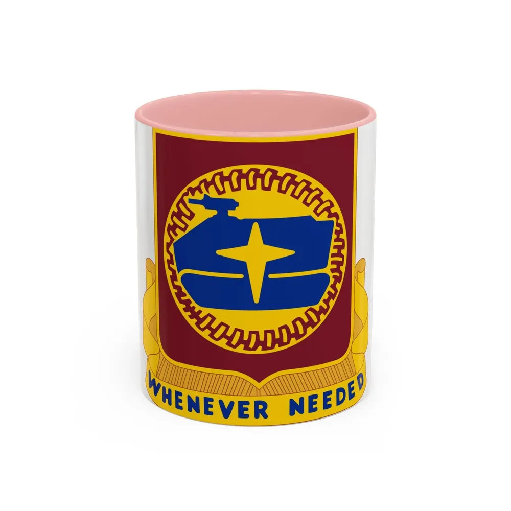 13 Transportation Battalion (U.S. Army) Accent Coffee Mug-11oz-Pink-Go Mug Yourself