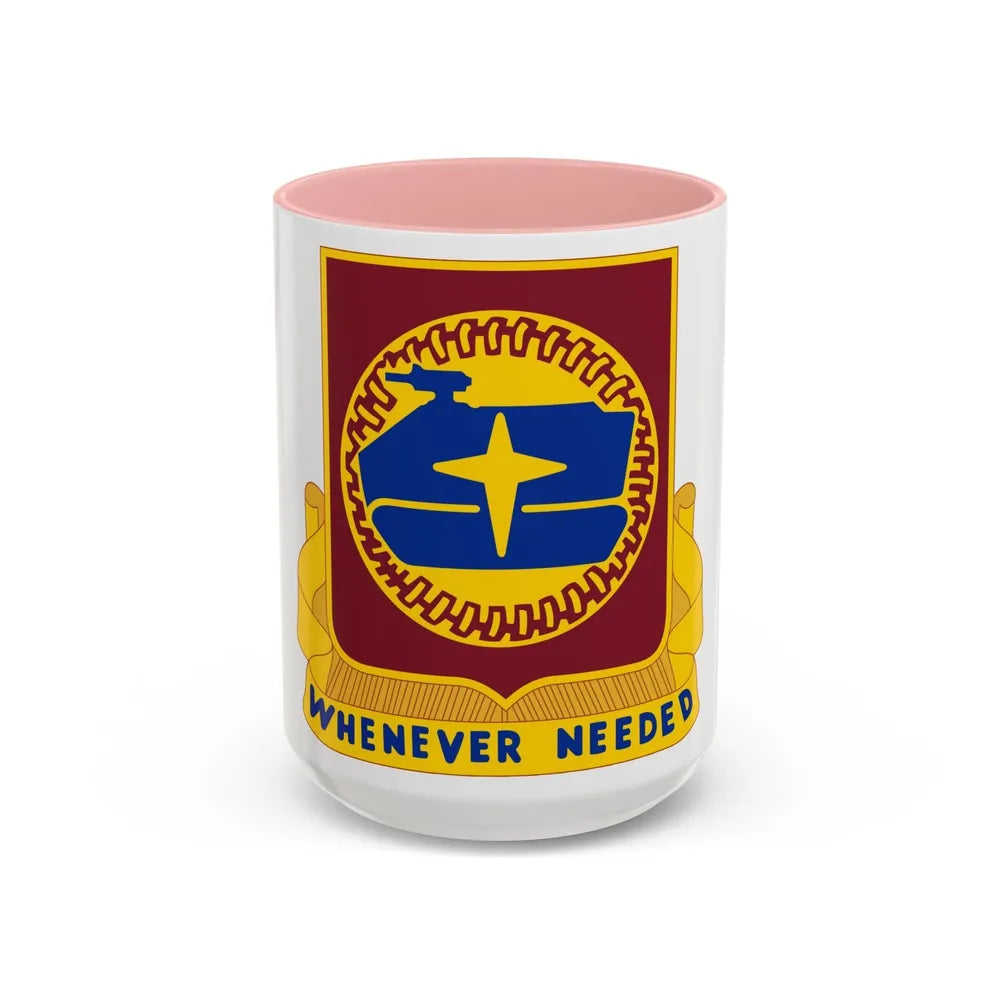 13 Transportation Battalion (U.S. Army) Accent Coffee Mug-15oz-Pink-Go Mug Yourself