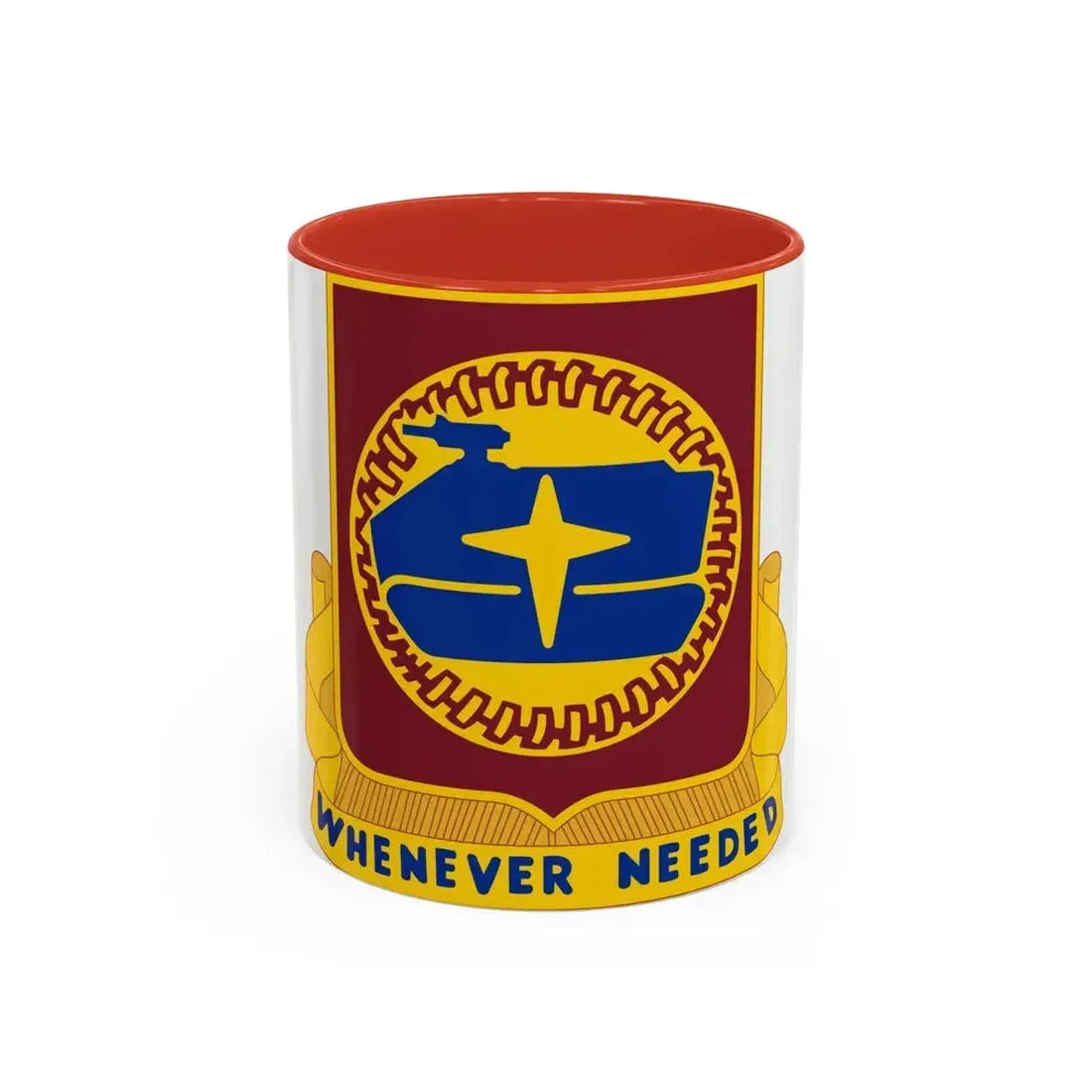 13 Transportation Battalion (U.S. Army) Accent Coffee Mug 11oz Red - Go Mug Yourself